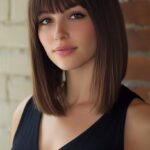 Chic Angled Bobs with Bangs: Elevate Your Hairstyle Game