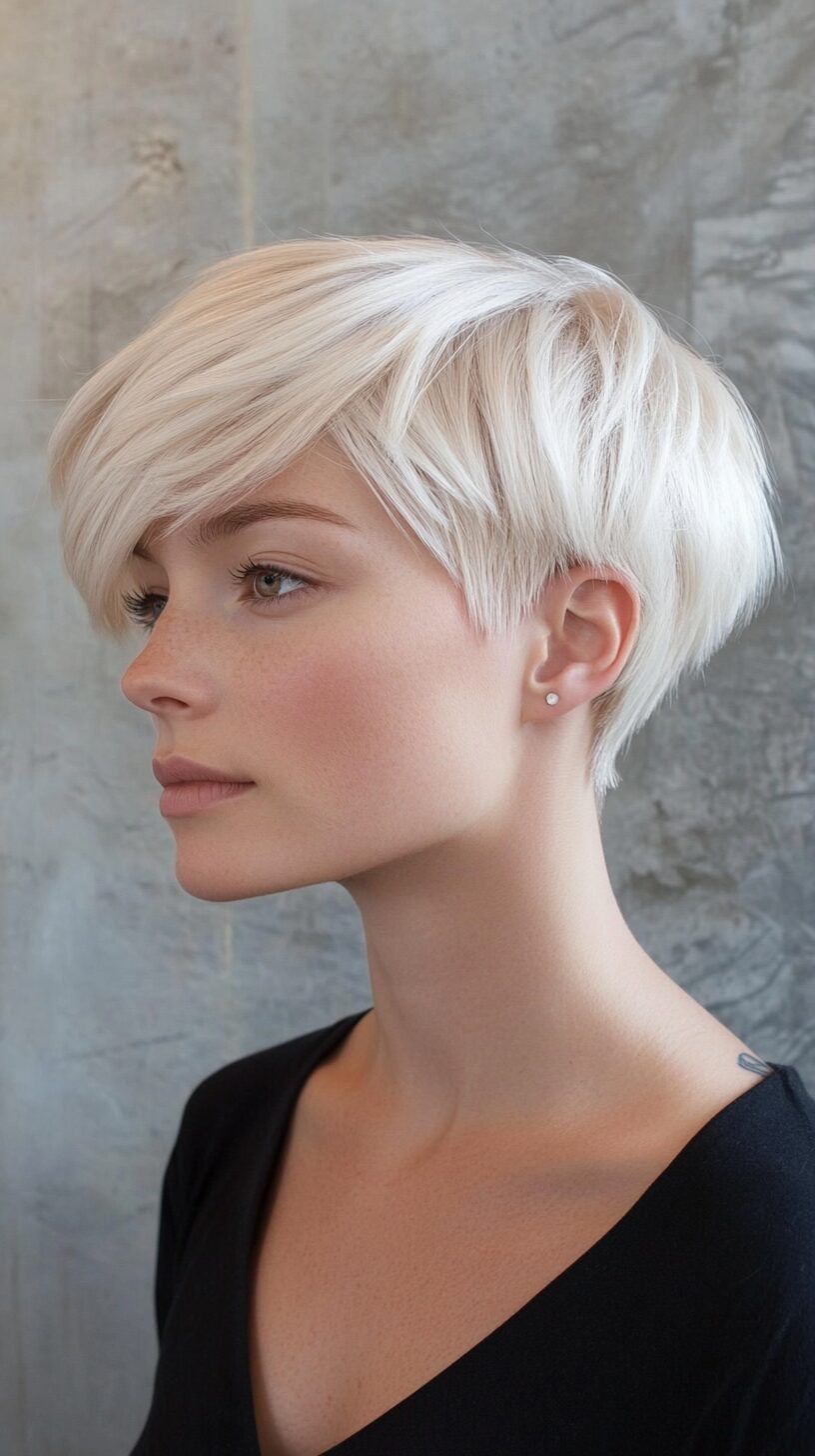 ## Chic Angled Pixie Hairstyles for a Modern Look