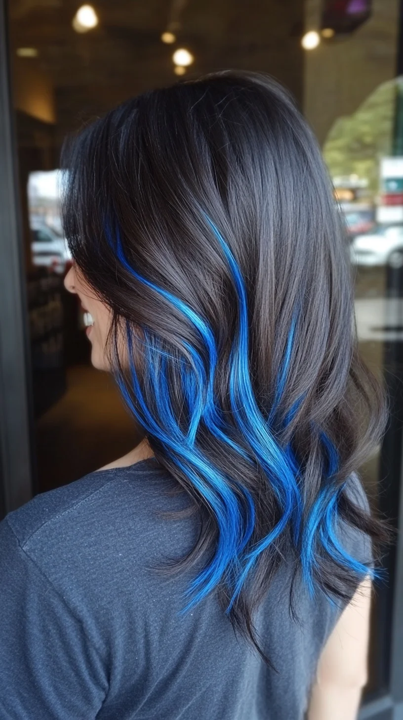 Bold Blue Highlights: Elevate Your Look with Striking Dimension