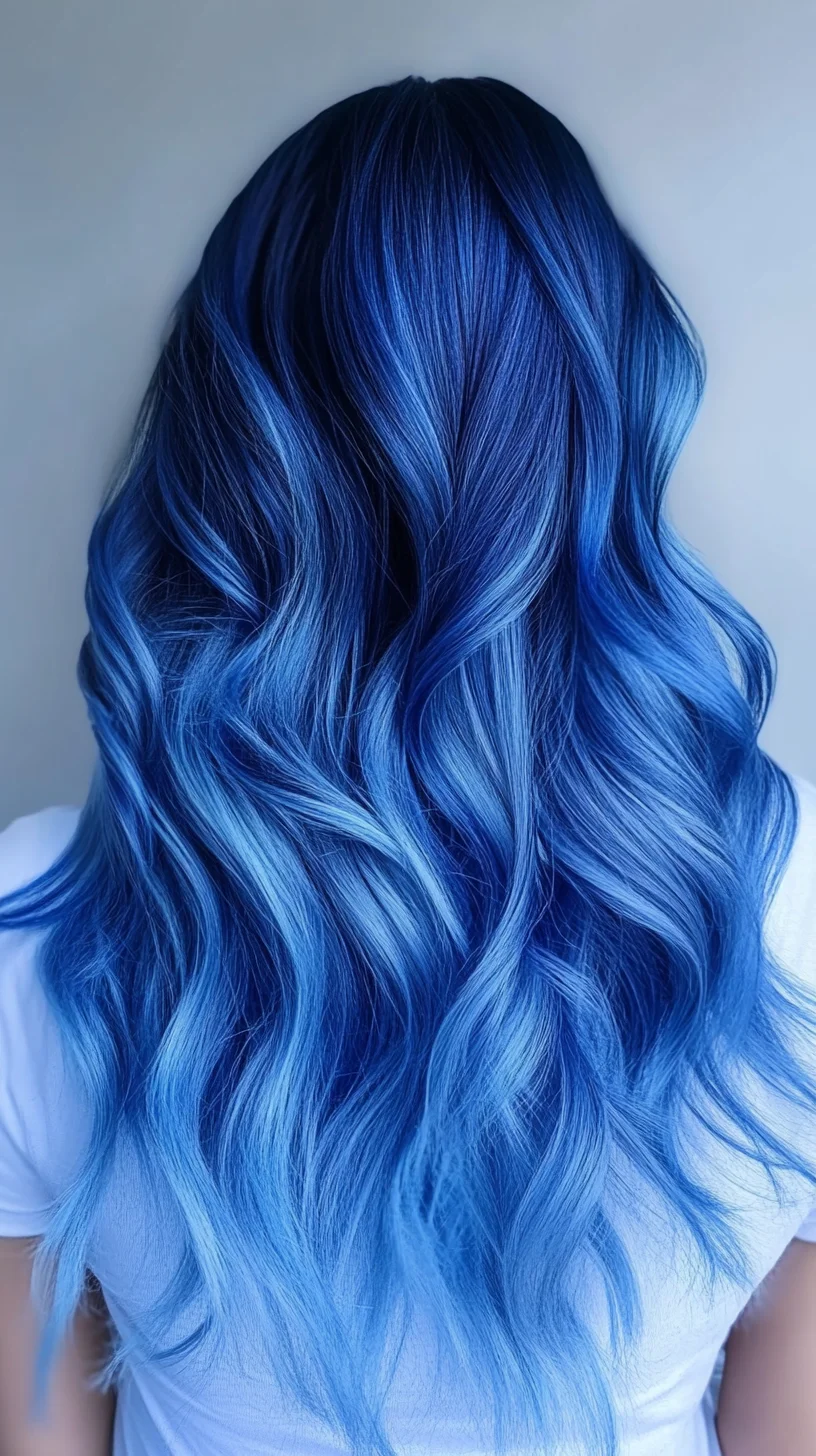 Bold Blue Waves: A Colorful Wave of Confidence and Style