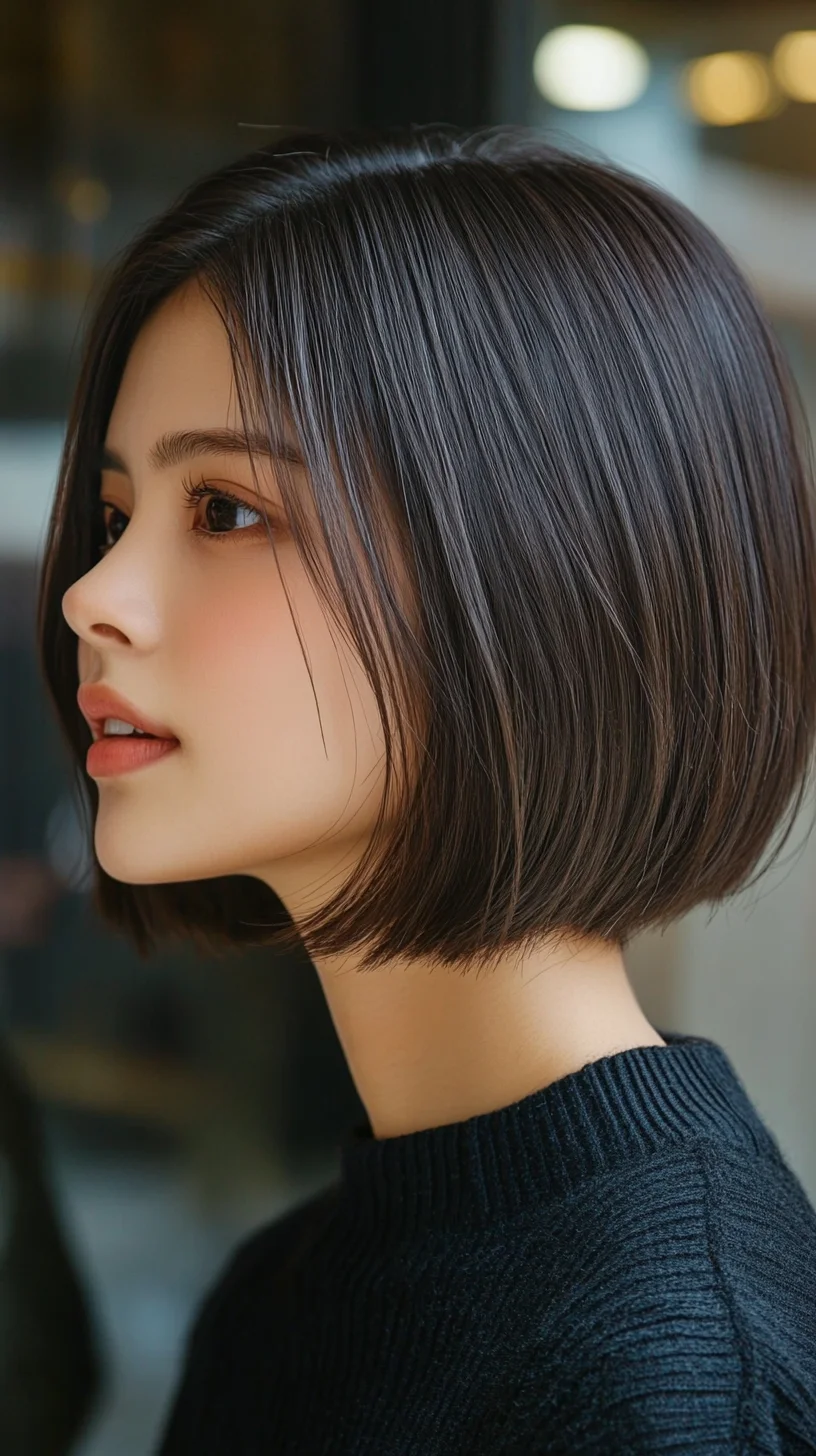 Chic Blunt Bob: Effortlessly Timeless and Modern