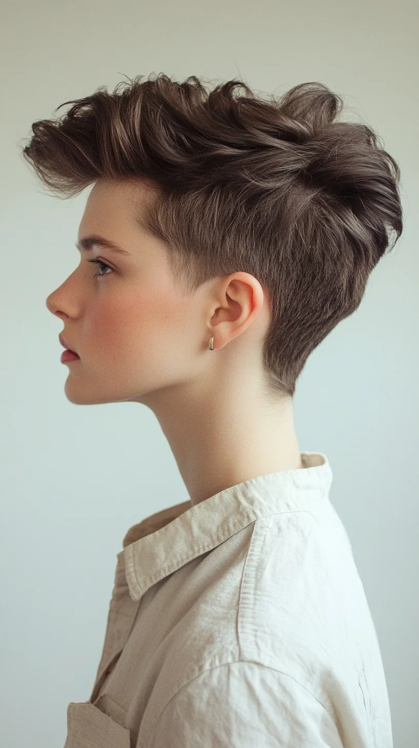 Edgy Undercut with Textured Top: Effortlessly Chic and Versatile