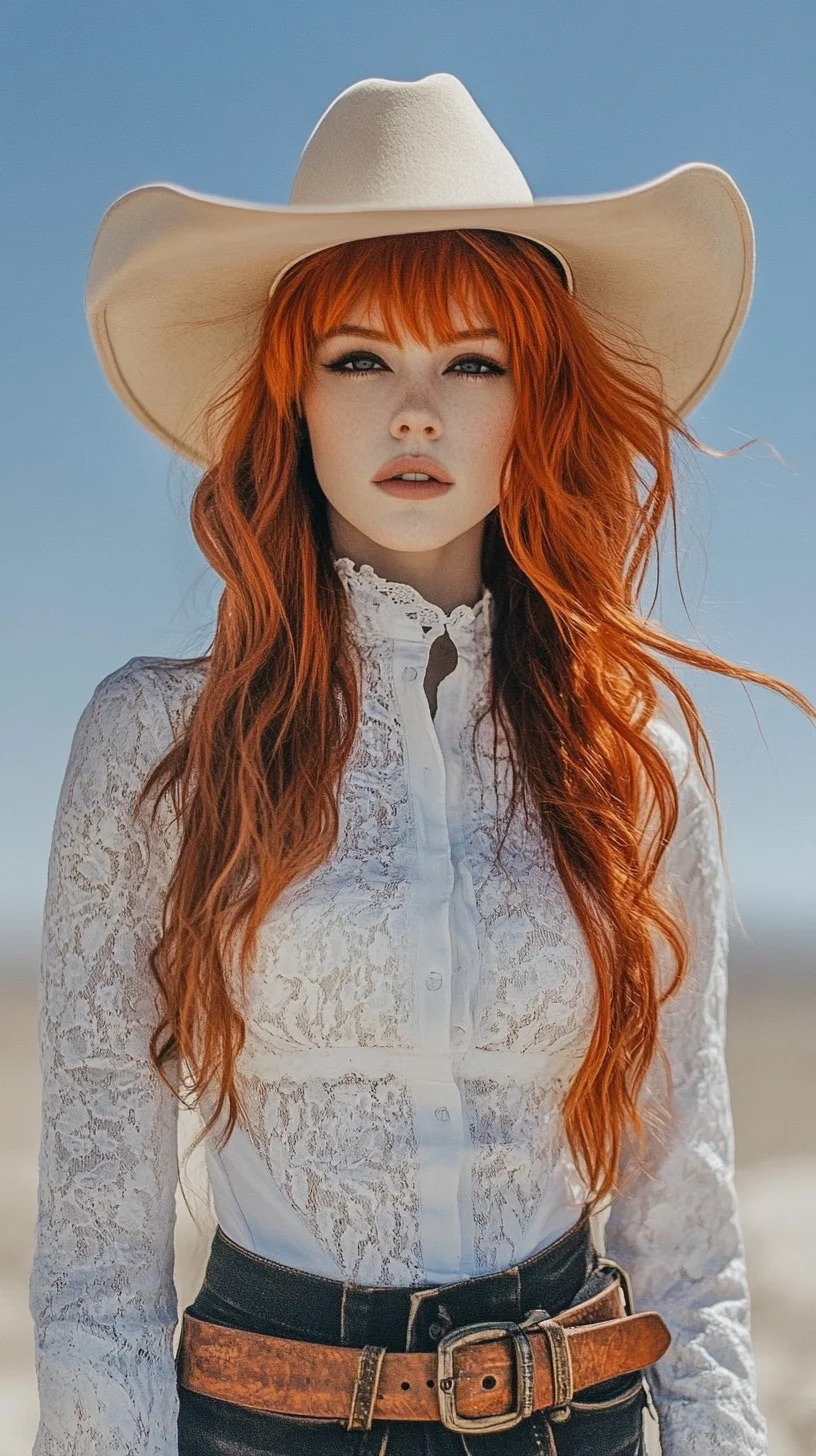 Effortless Boho Waves: Perfect for a Wild Western Look