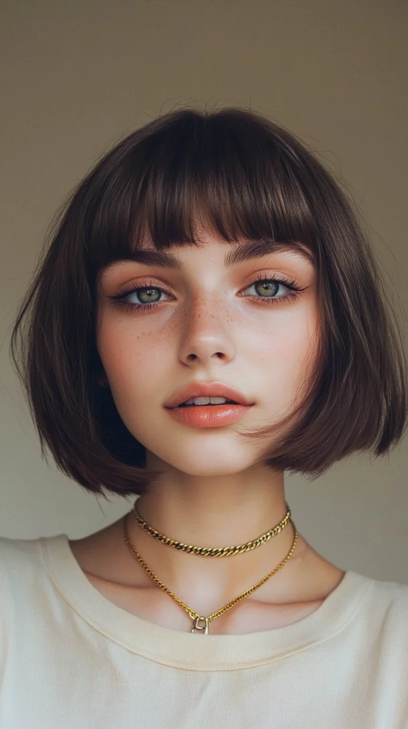 Effortless Chic: The Modern Bob with Bangs for a Fresh Look