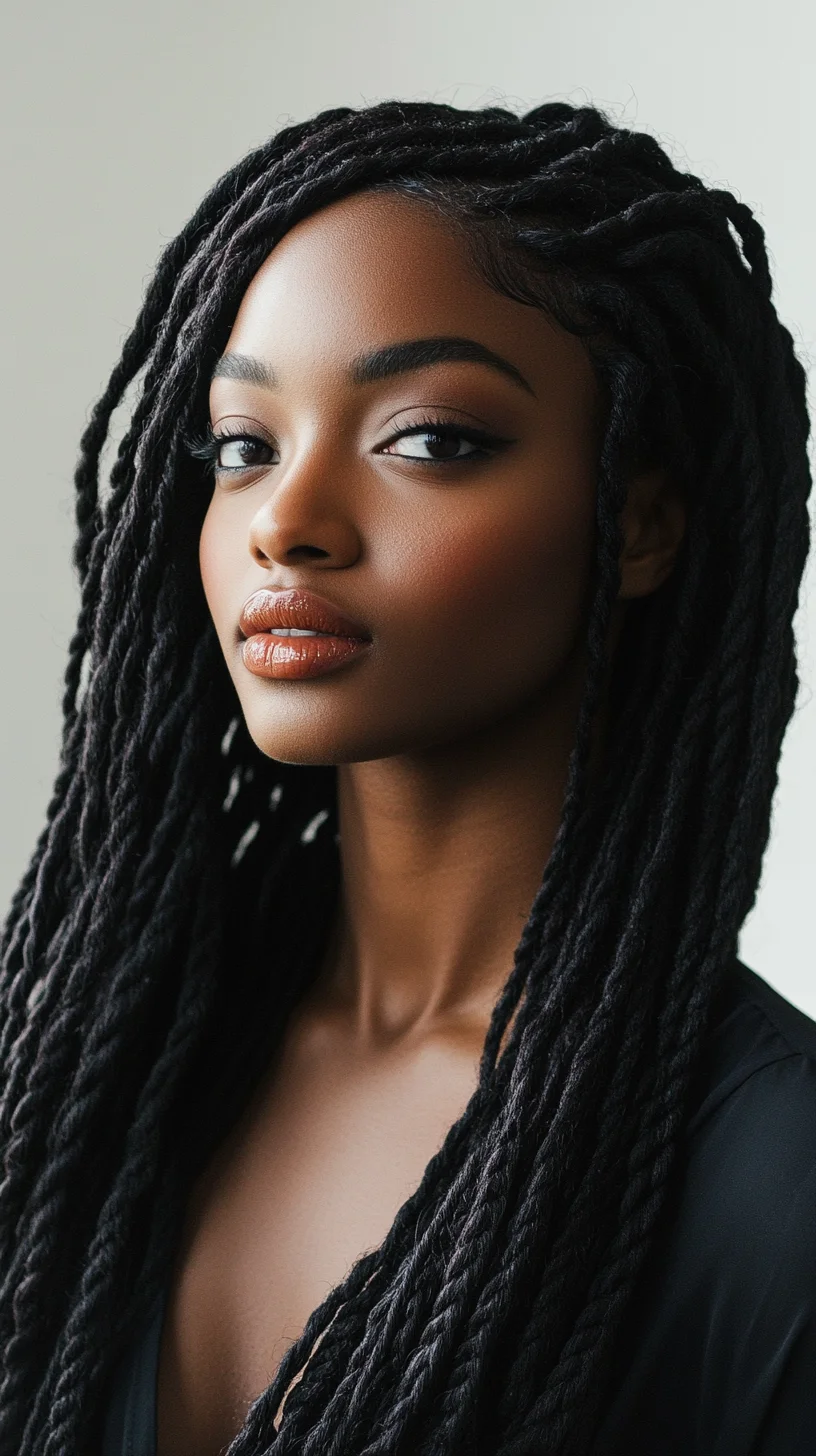 Effortless Elegance: Embrace the Bold Beauty of Long Rope Twists