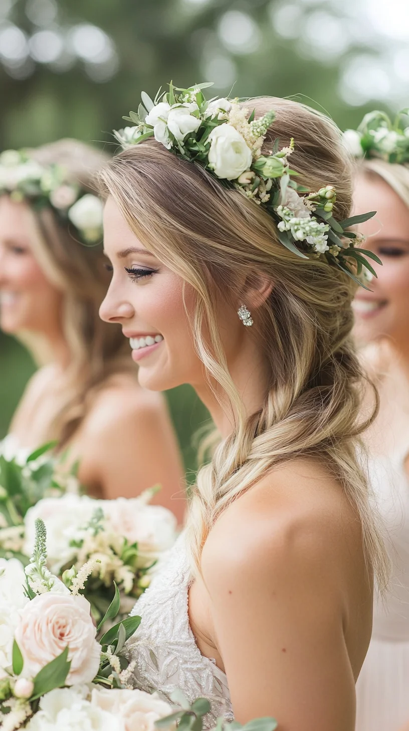 Effortless Elegance: The Romantic Floral Crown Hairstyle