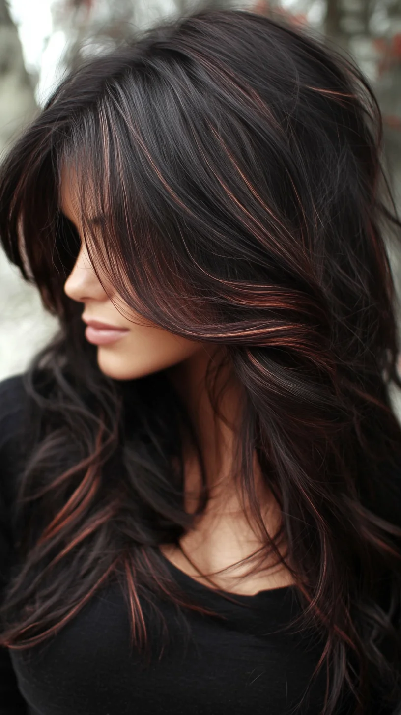 Effortless Layers with Vibrant Highlights for a Stunning Look