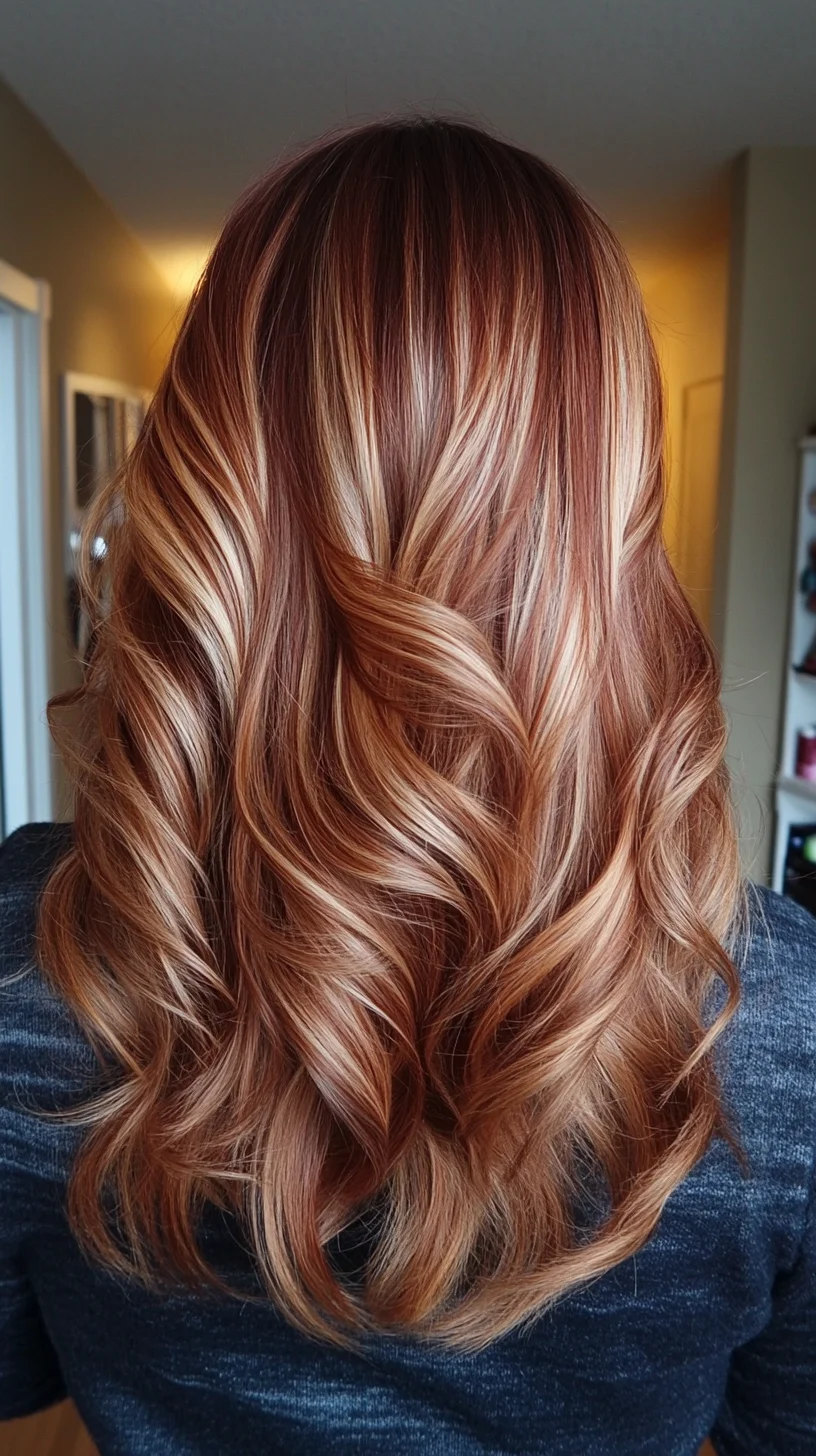 Effortless Waves with Radiant Highlights for Luxurious Locks