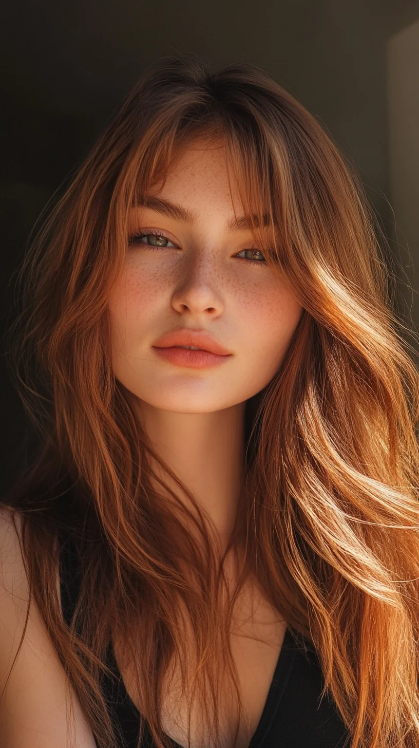 Effortlessly Beautiful: The Luscious Layered Waves with Soft Fringe