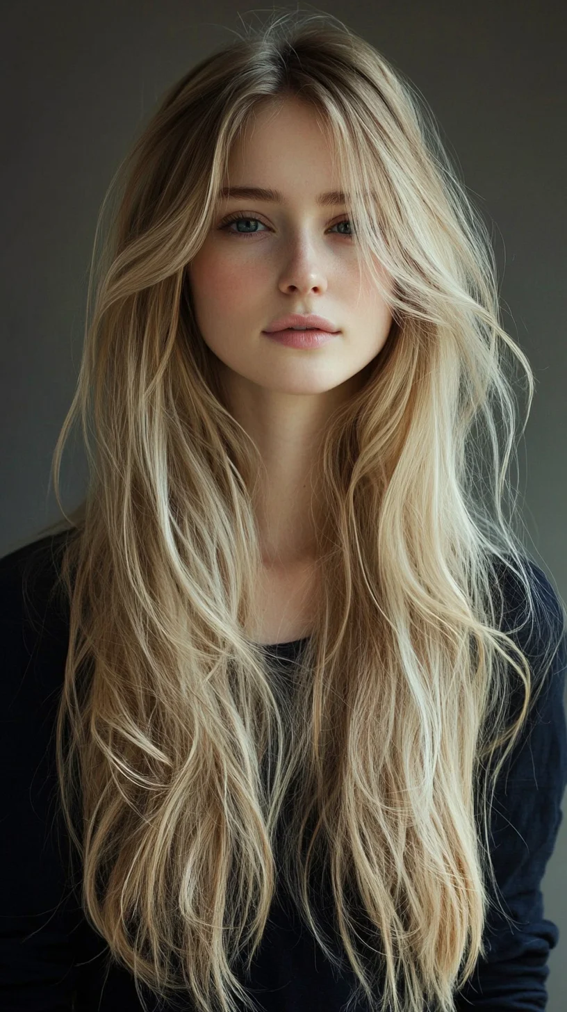 Effortlessly Chic Long Layers with Soft Beachy Waves