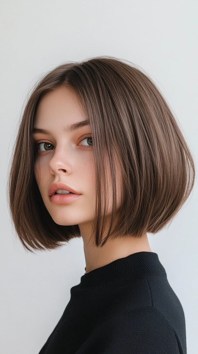 Effortlessly Chic: The Classic Blunt Bob for Contemporary Elegance