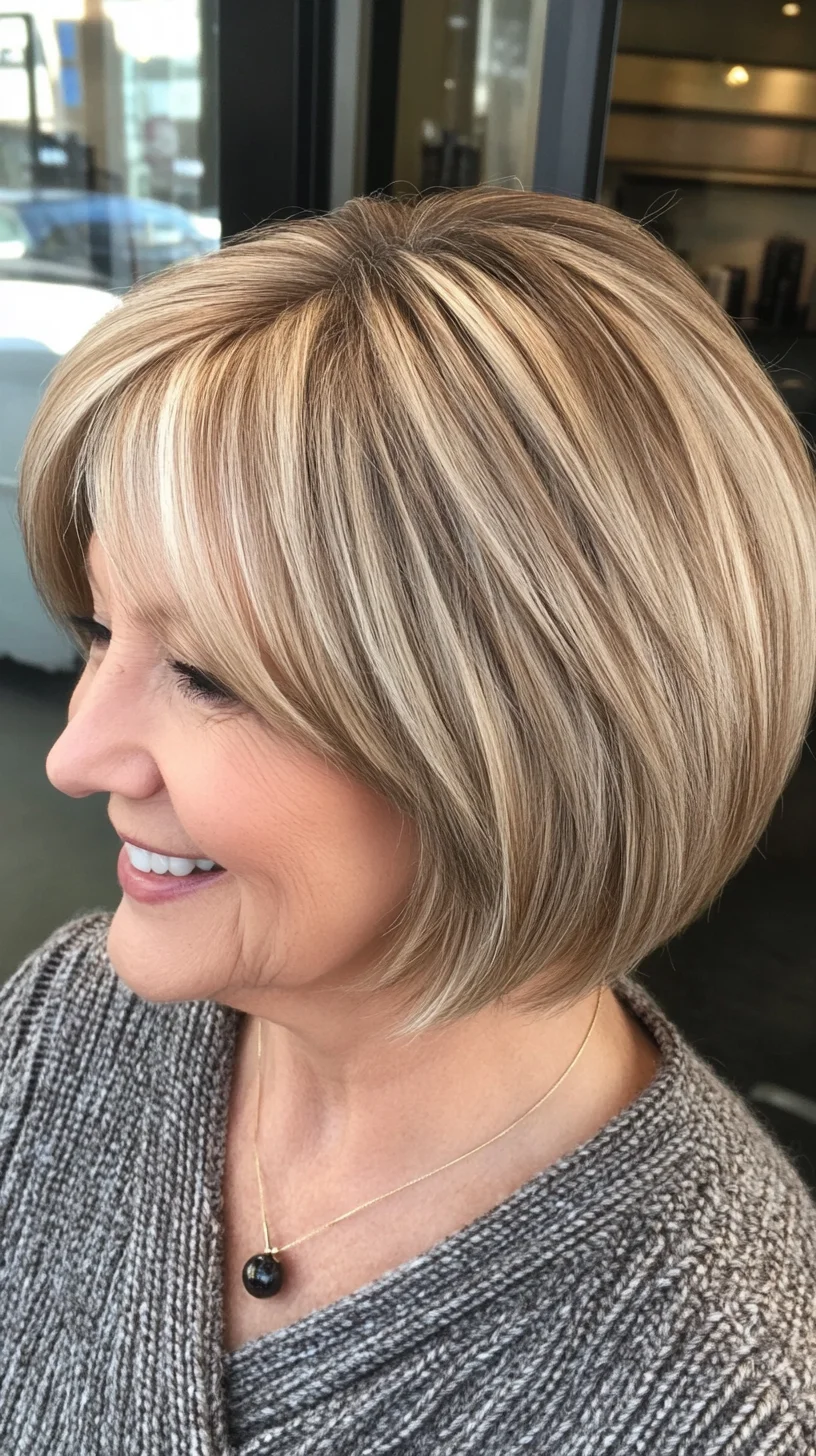 Effortlessly Chic: The Classic Blunt Bob with Subtle Highlights