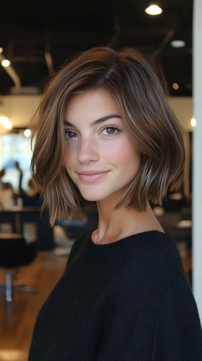 Effortlessly Chic: The Layered Bob That Adds Volume and Movement