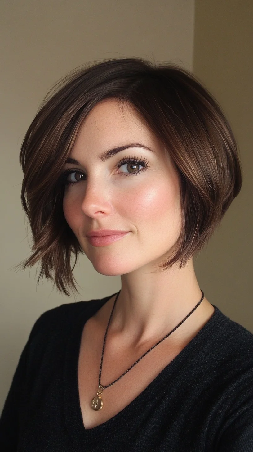 Effortlessly Chic: The Modern Textured Bob for a Fresh Look