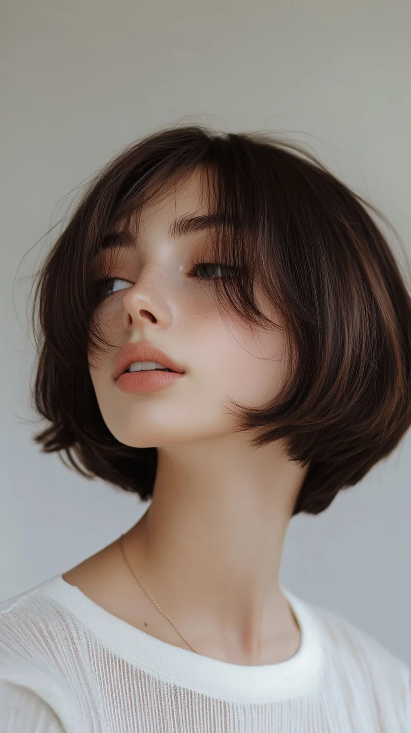 Effortlessly Chic: The Modern Textured Bob for a Stylish Look