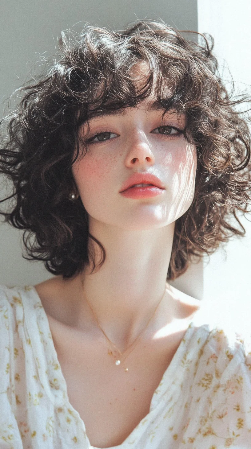 Effortlessly Chic: The Playful Curly Bob for Every Occasion