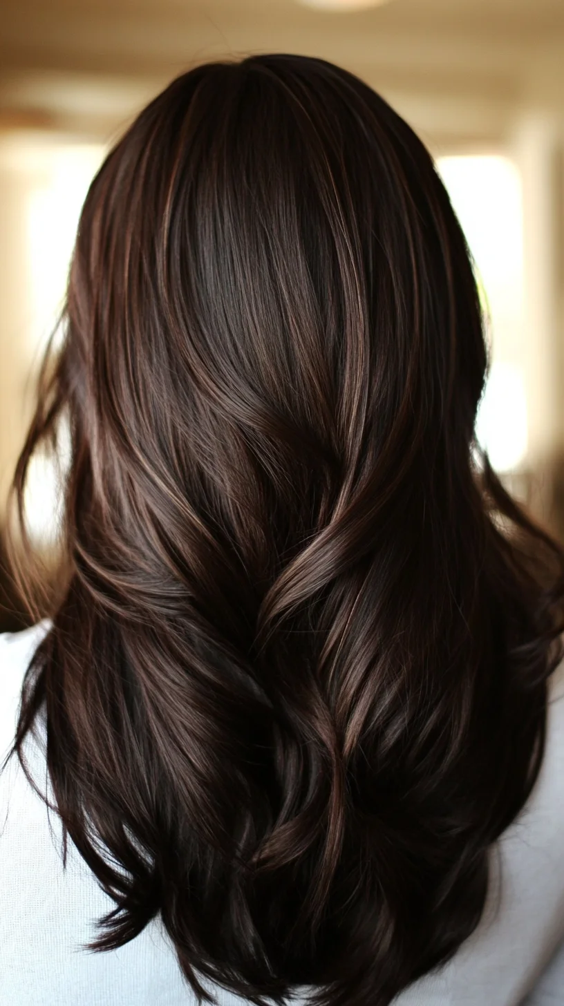 Effortlessly Chic: The Sleek, Wavy Lob for a Modern Touch