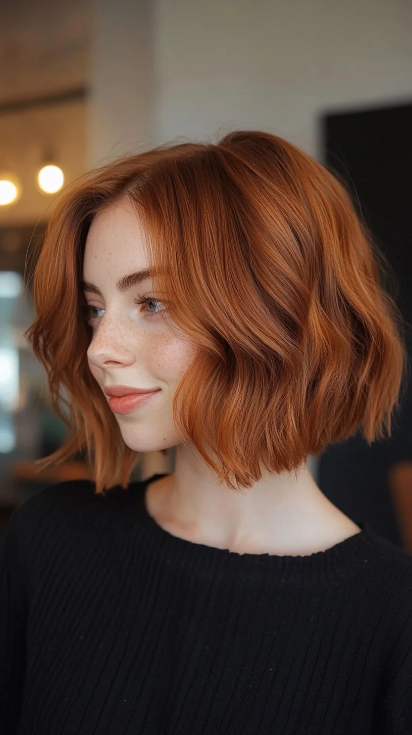 Effortlessly Chic: The Textured Wavy Lob for a Modern, Playful Vibe