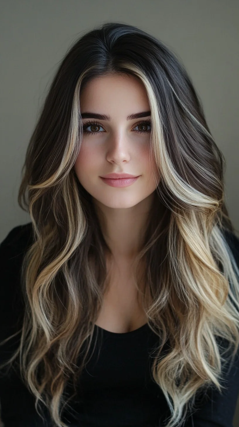 Stunning Dark Hair with Blonde Highlights: Transform Your Look with These Inspiring Styles