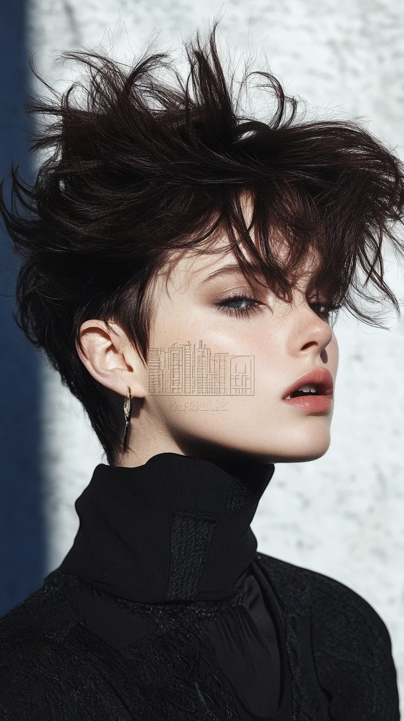 Effortlessly Edgy: The Textured Pixie Cut for Bold Looks