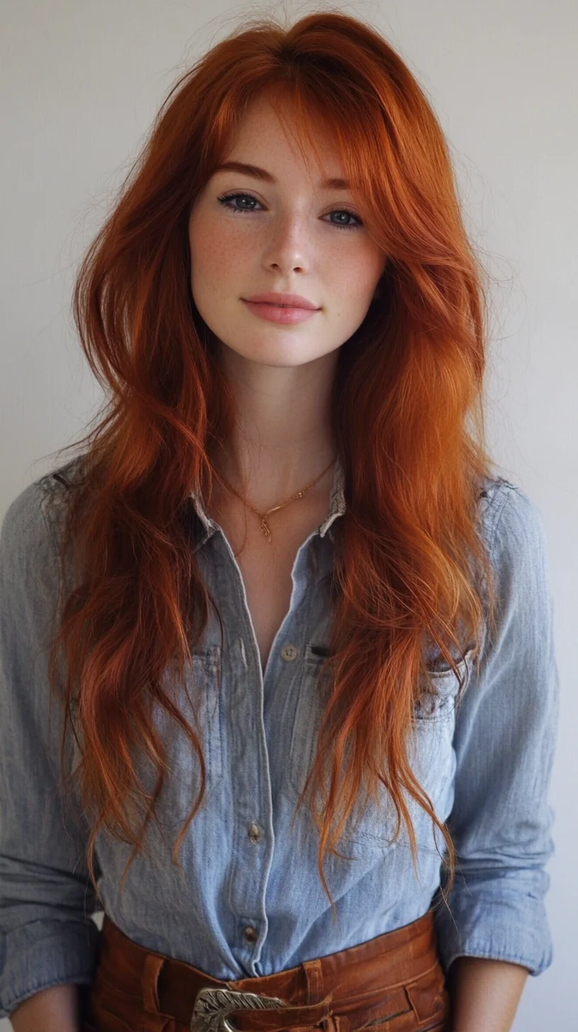 Effortlessly Glamorous Loose Waves for Radiant Redheads