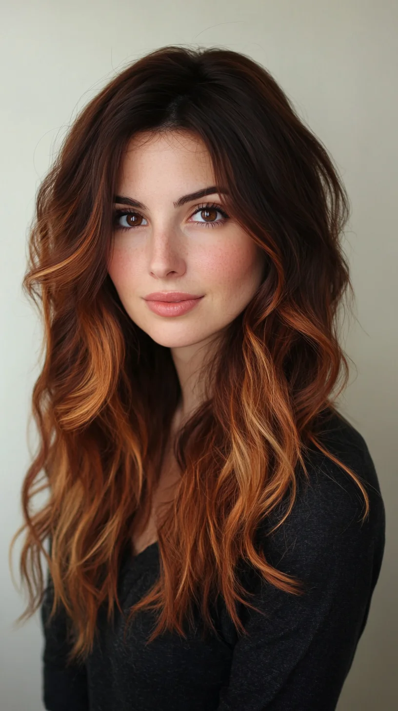 Effortlessly Glamorous: Loose Waves with Sun-Kissed Highlights