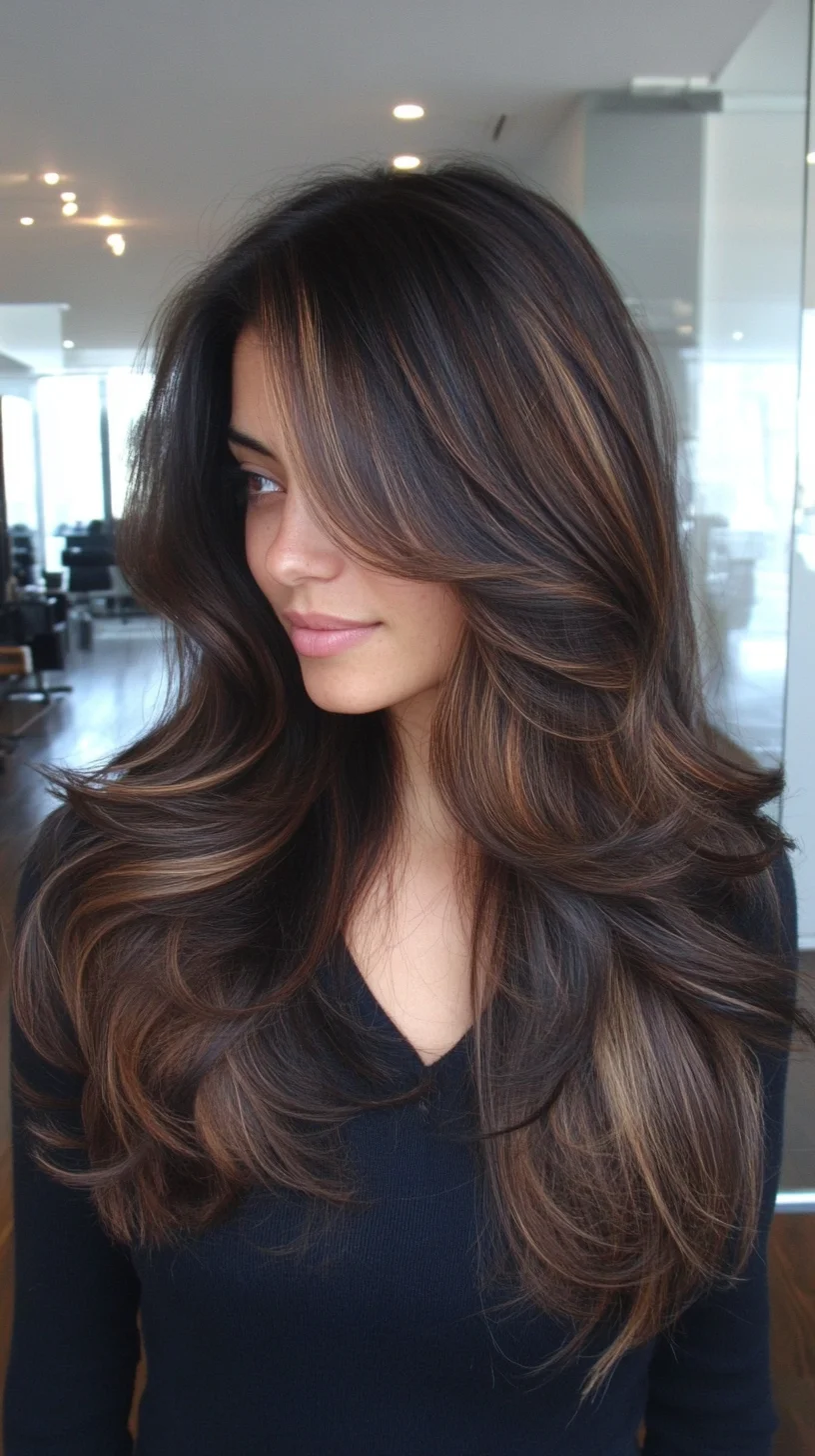 Effortlessly Glamorous: Lush Layers with Luxurious Highlights