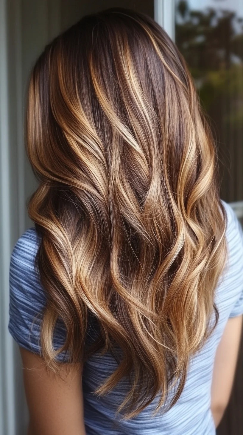 Effortlessly Glamorous Waves: The Ultimate Sun-Kissed Balayage Look