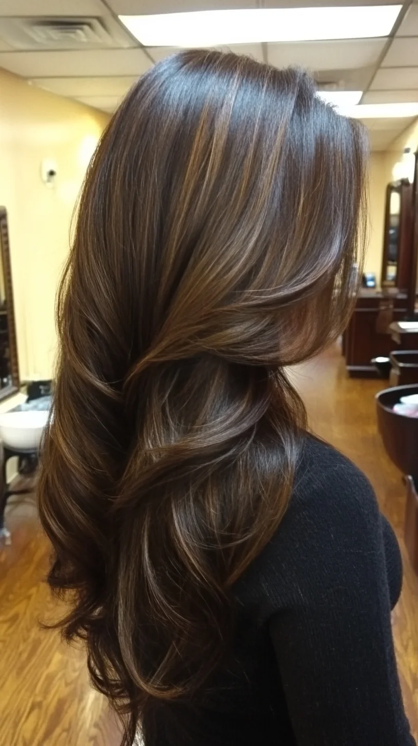 Effortlessly Glamorous Waves with Luminous Highlights