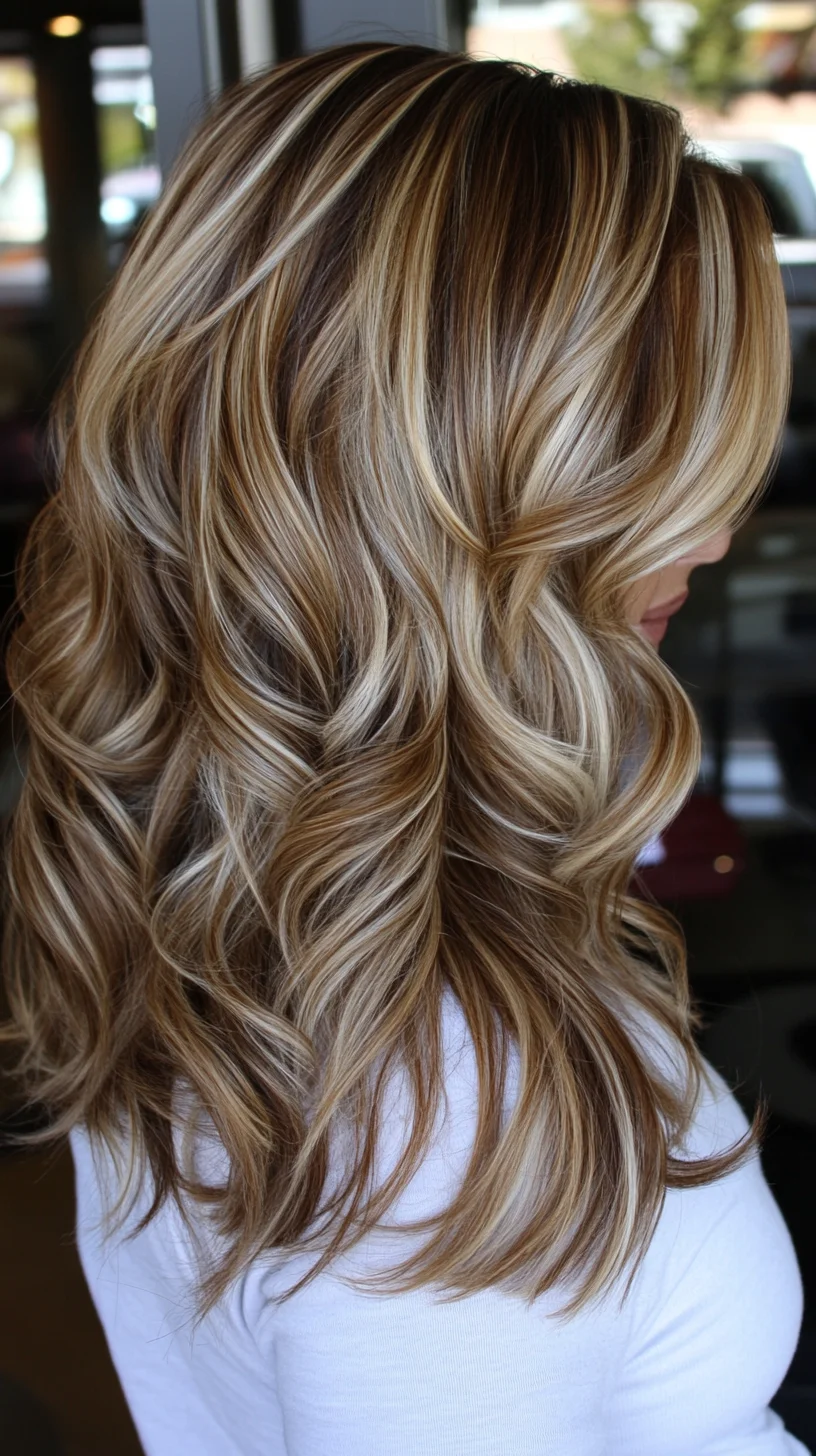 Effortlessly Glamorous Waves with Sun-Kissed Highlights