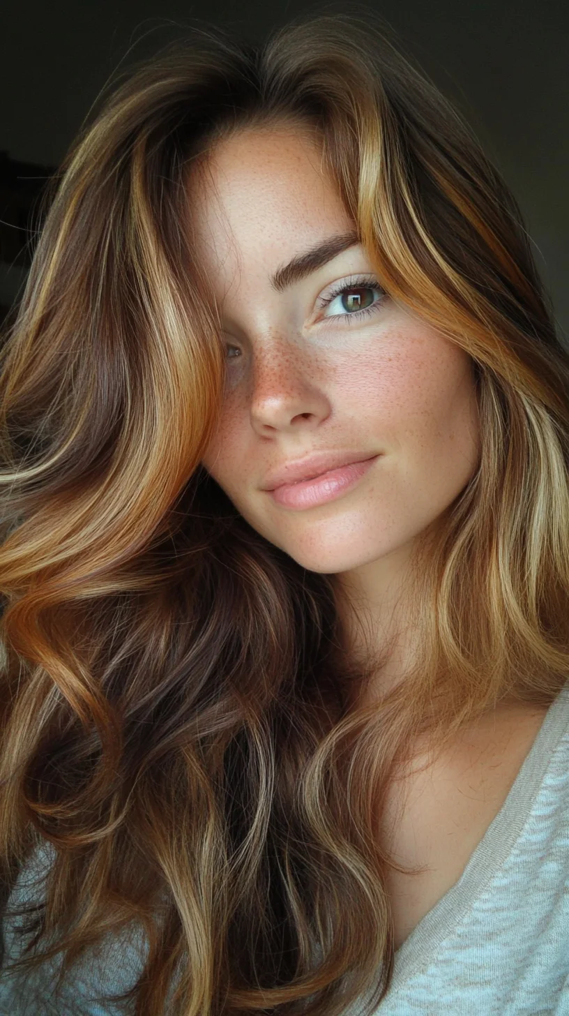 Effortlessly Glamorous Waves with Sun-Kissed Highlights