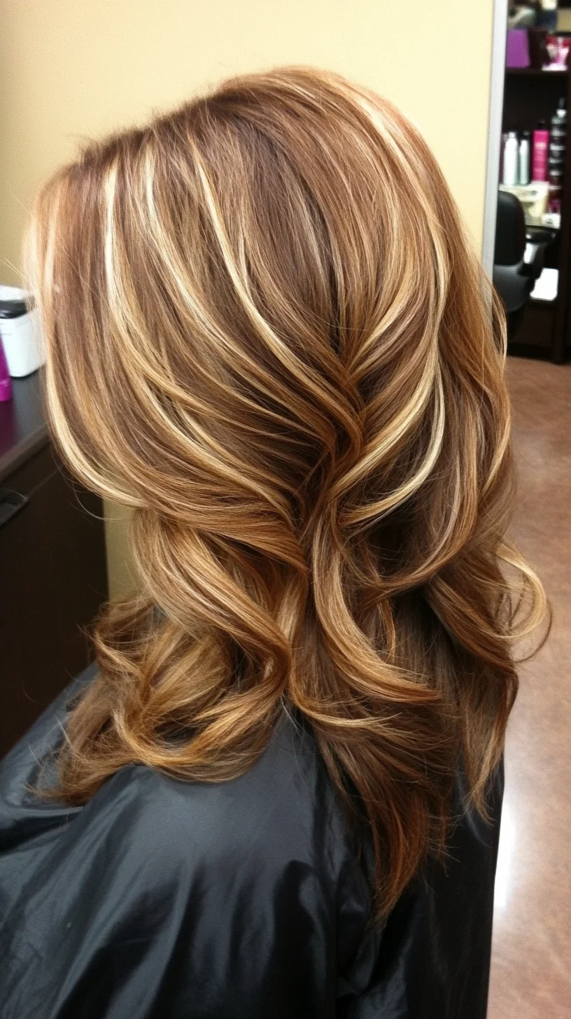 Embrace Effortless Elegance with This Layered Chocolate Brown and Blonde Highlighted Style