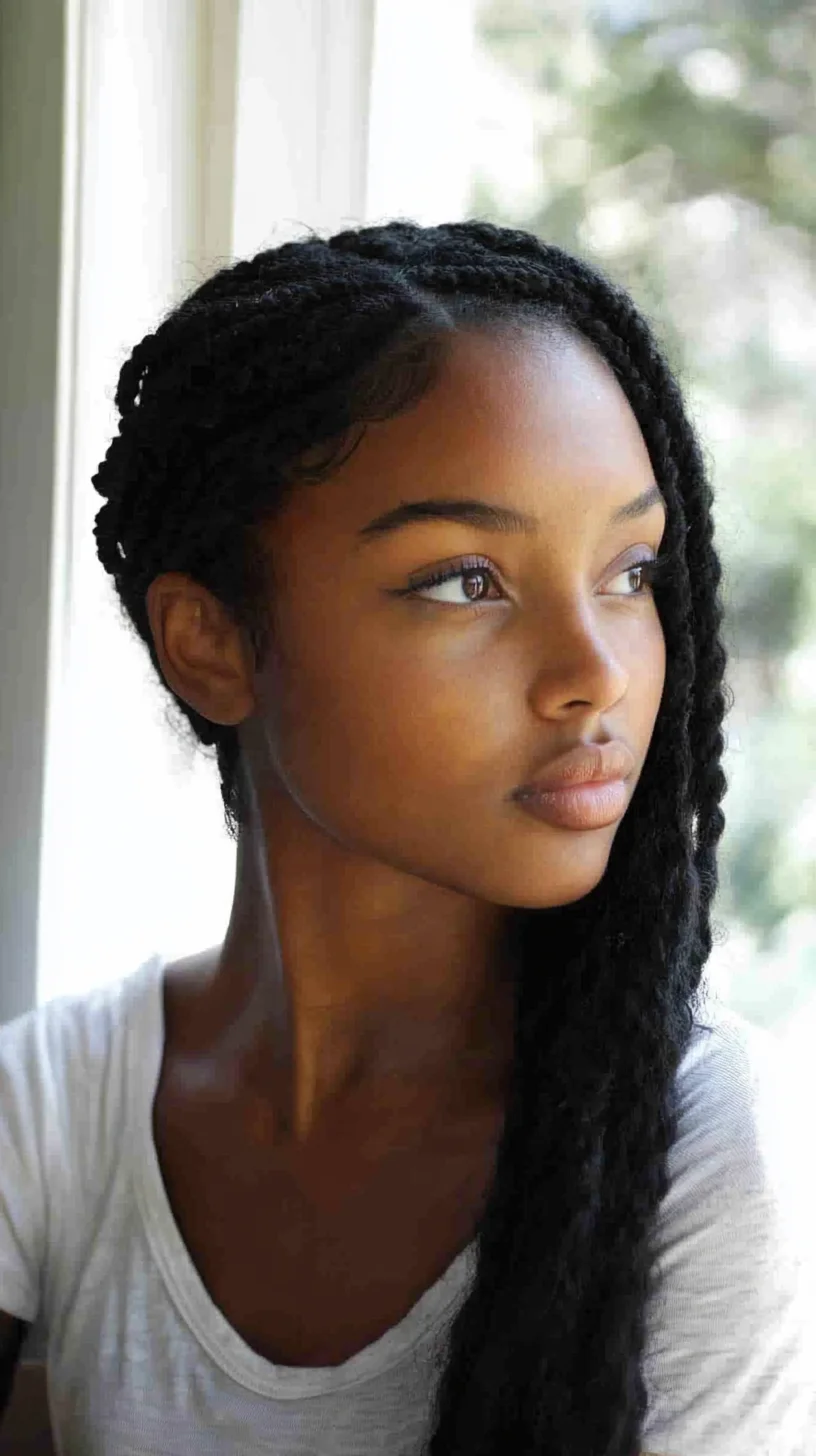 Embrace Elegance with Chic, Twisted Box Braids for Effortless Style