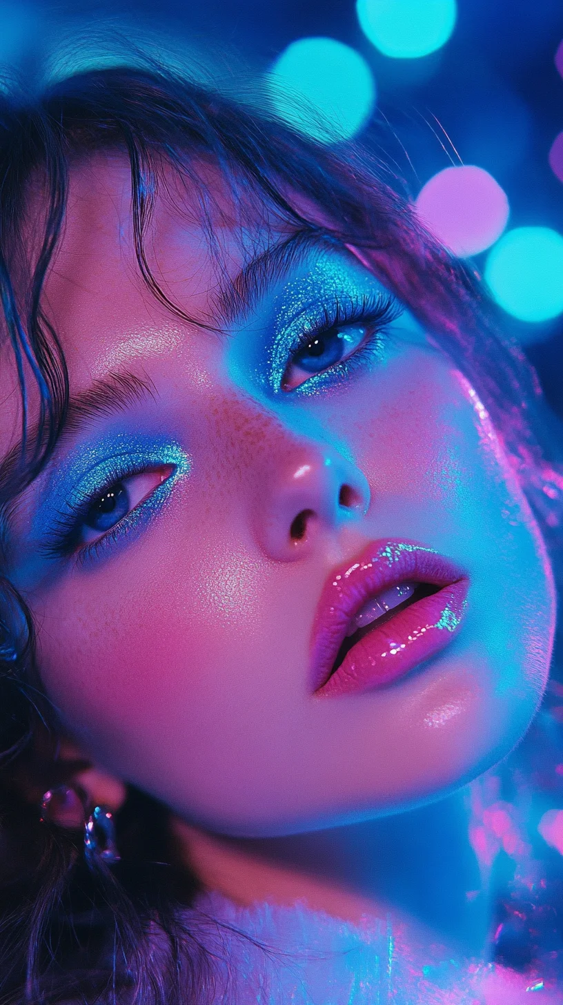 Embrace the Glam: Rave-Ready Cascading Waves with a Touch of Iridescent Shine