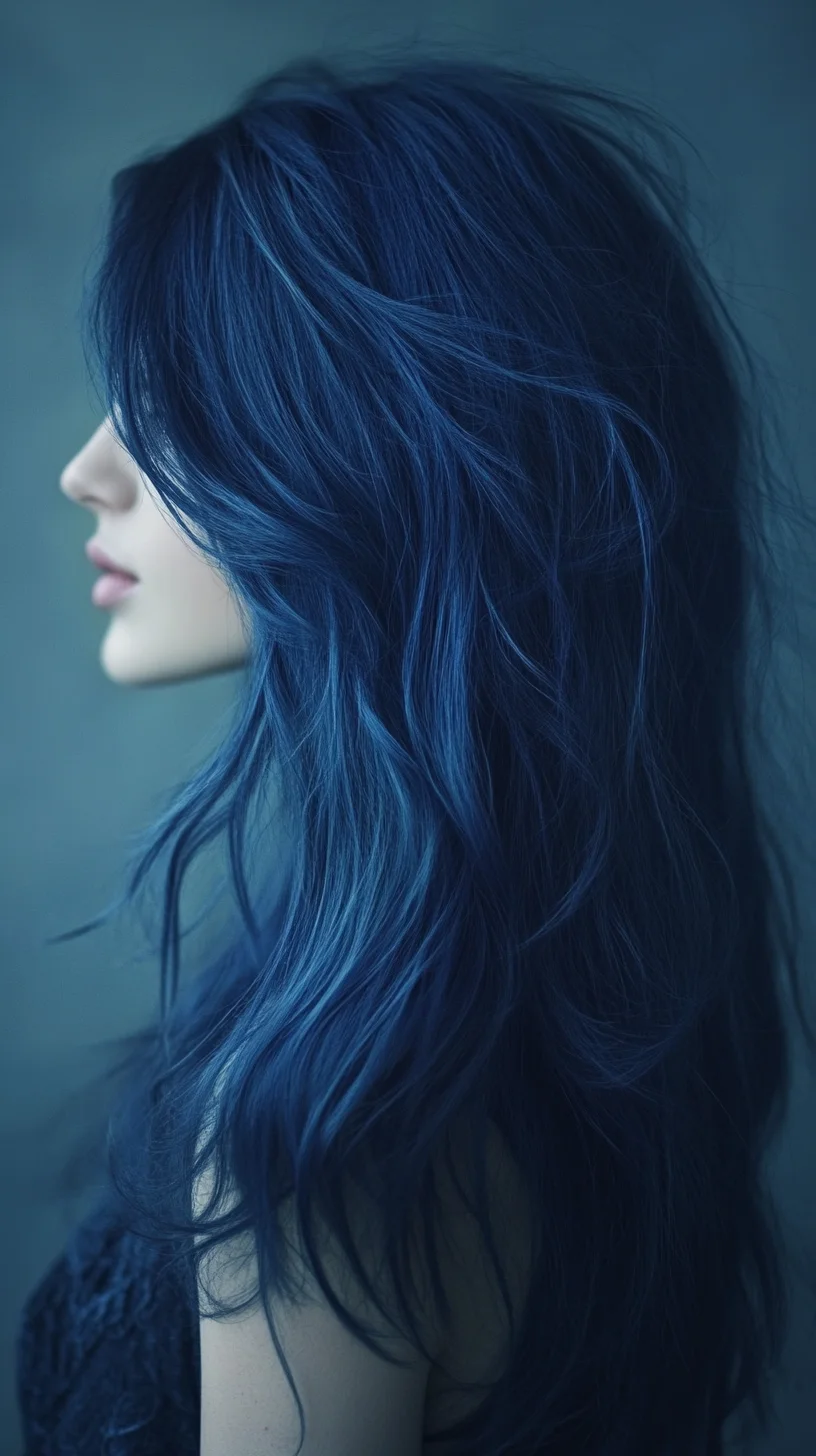 Embrace the Waves: Stunning Blue Tresses for a Bold Yet Dreamy Look