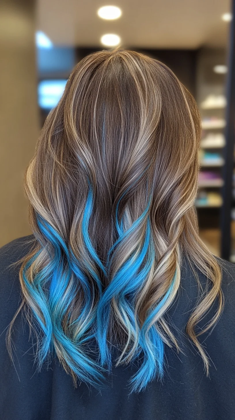 Gorgeous Waves with Vibrant Blue Ombre: Elevate Your Look!