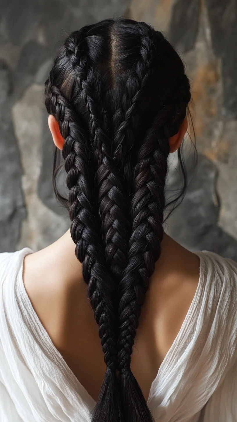 Intricate Double Braid Design for a Stunning, Bold Look