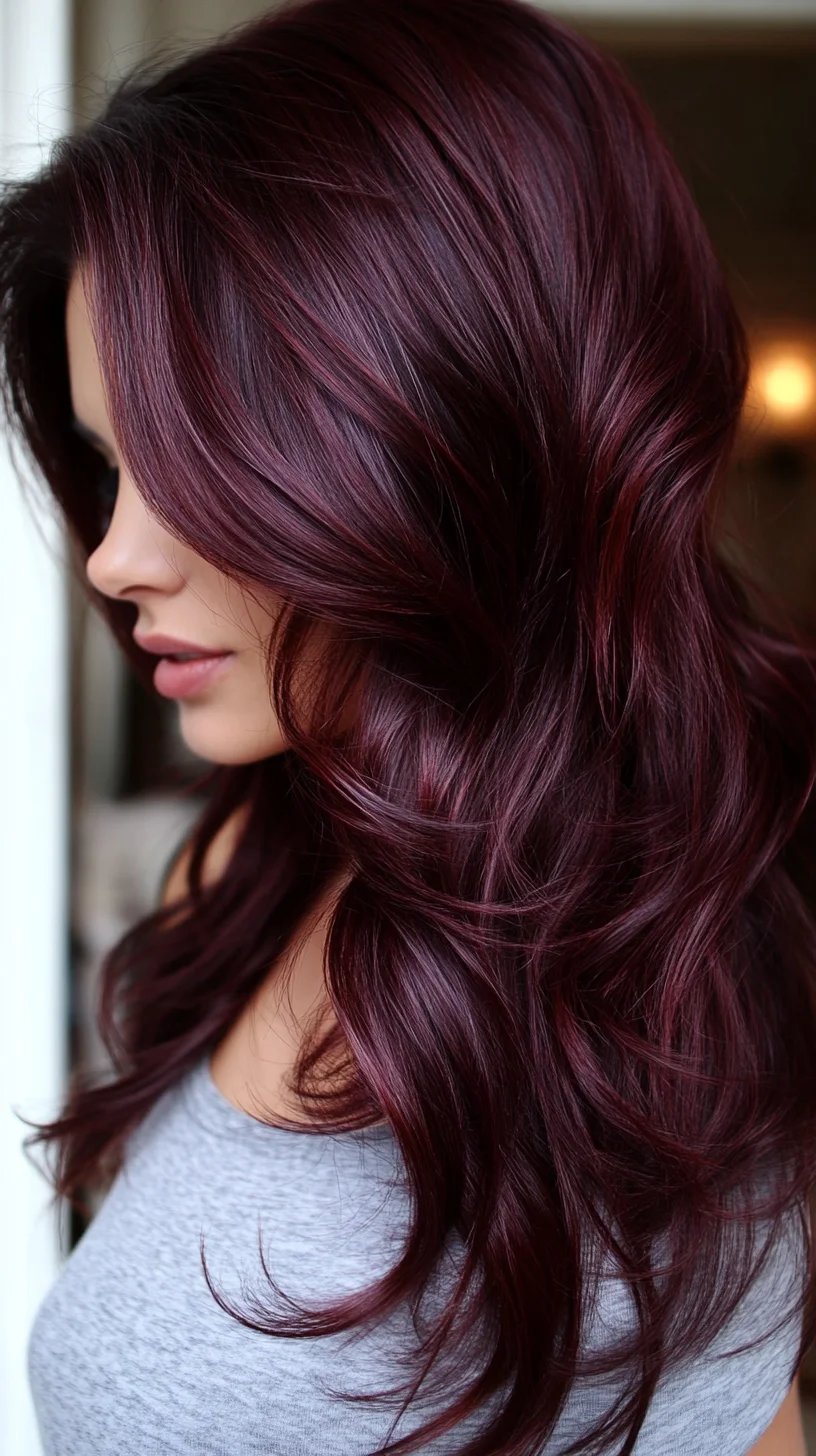 Luscious Burgundy Waves: The Ultimate Enchanting Hair Statement