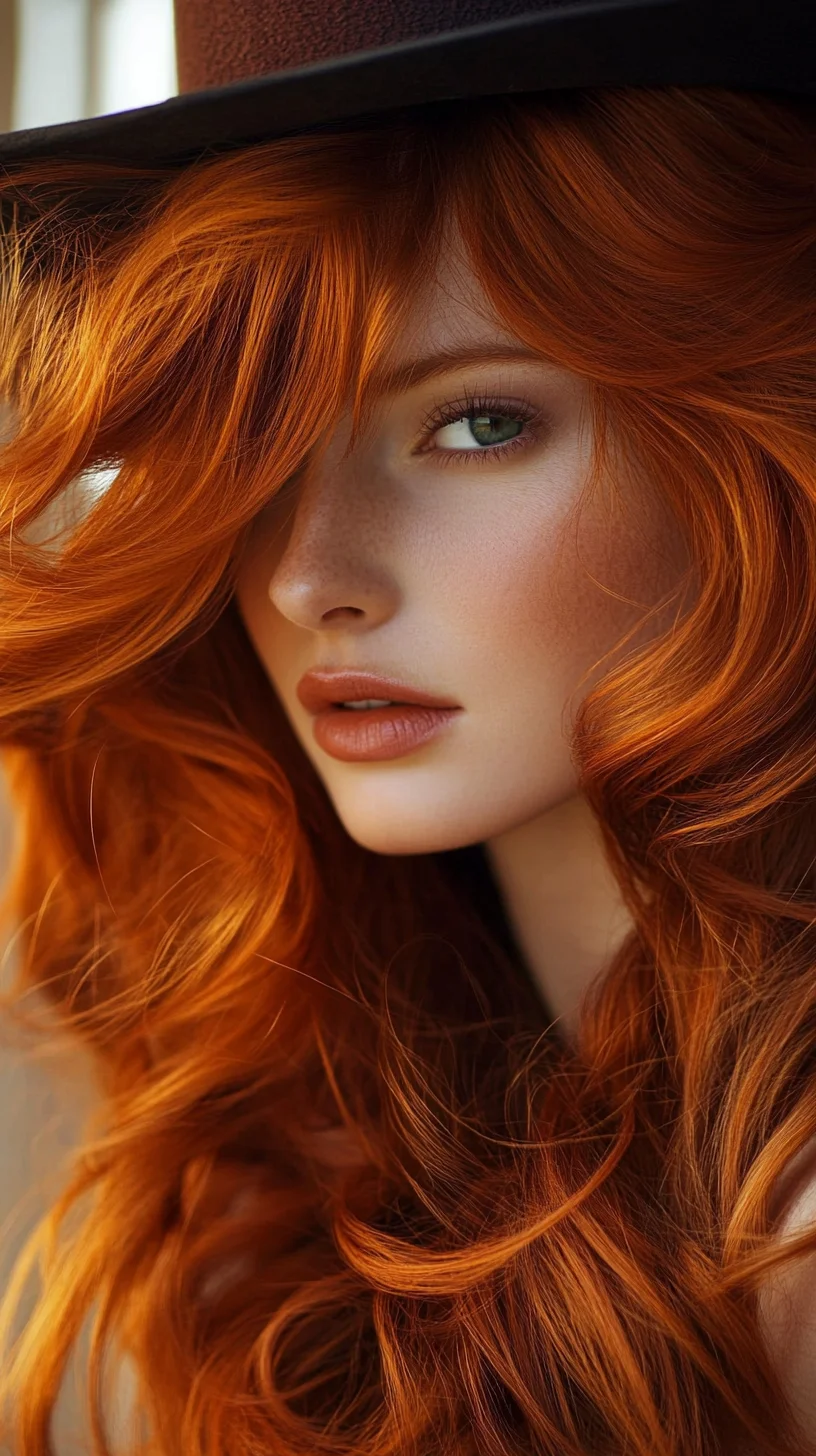 Luscious Waves: The Allure of Vibrant Red Tresses