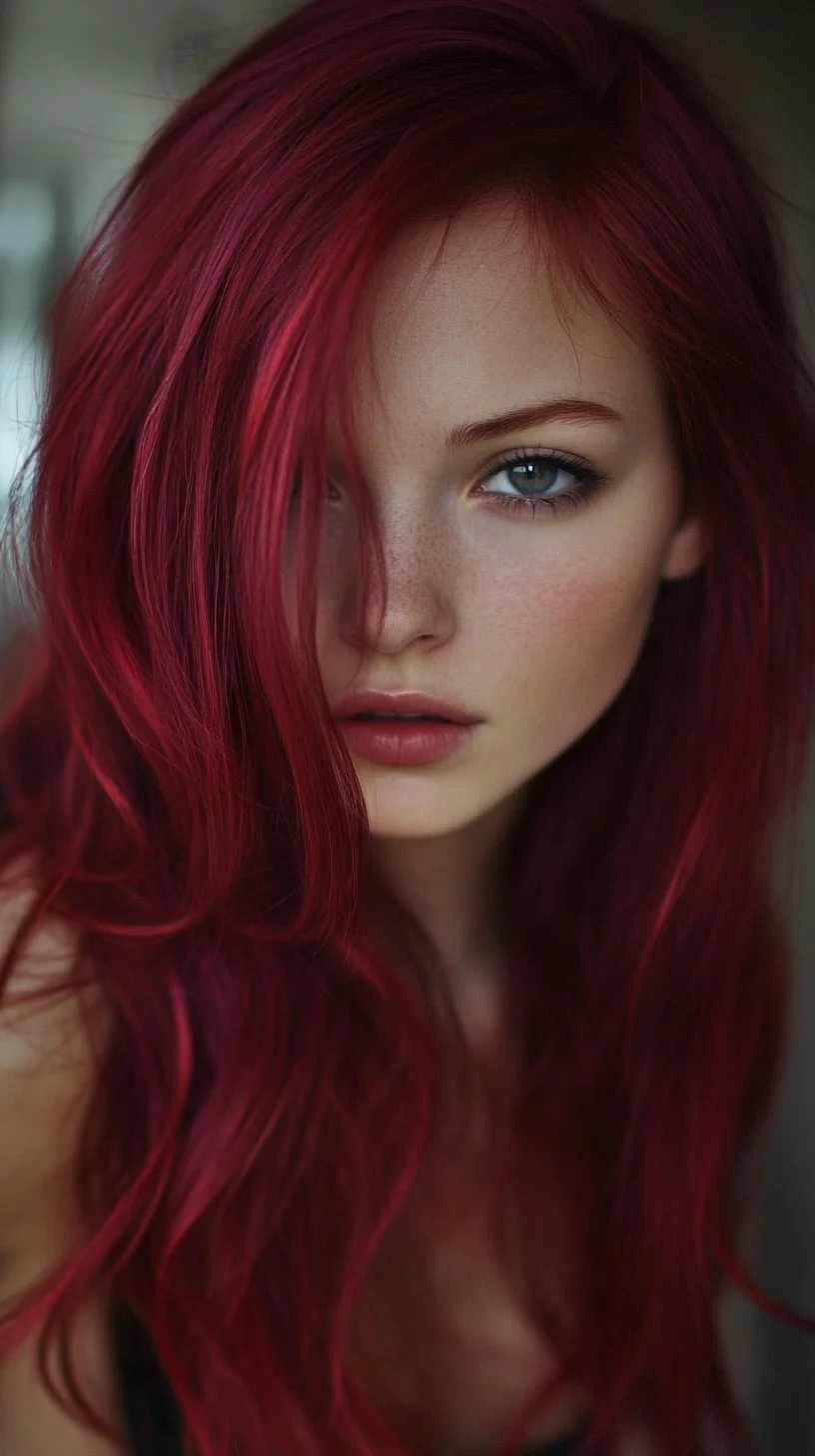 Lush and Vibrant: Embrace the Boldness of Radiant Red Waves