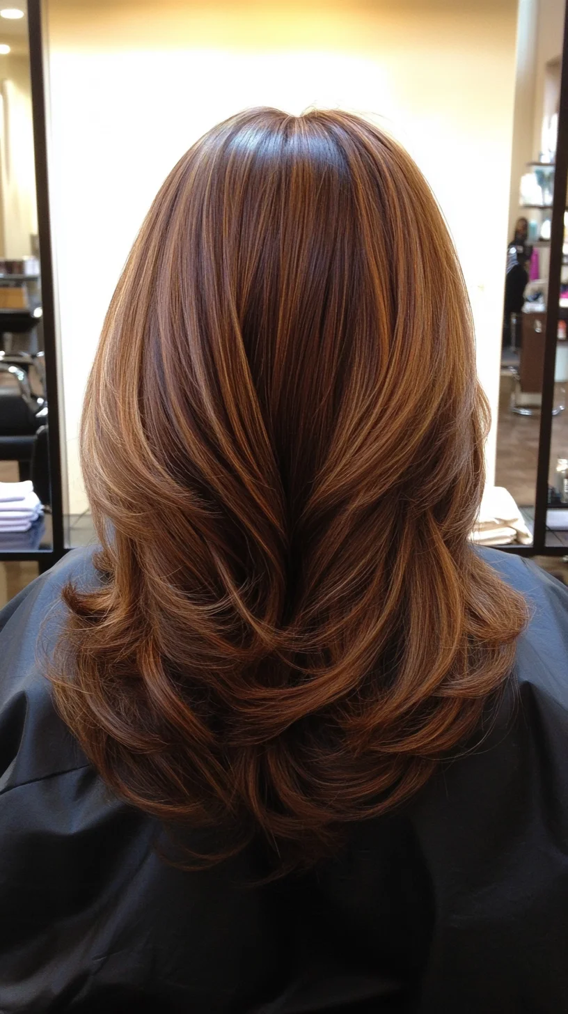 Luxurious Layered Waves: A Timeless Style for Effortless Elegance