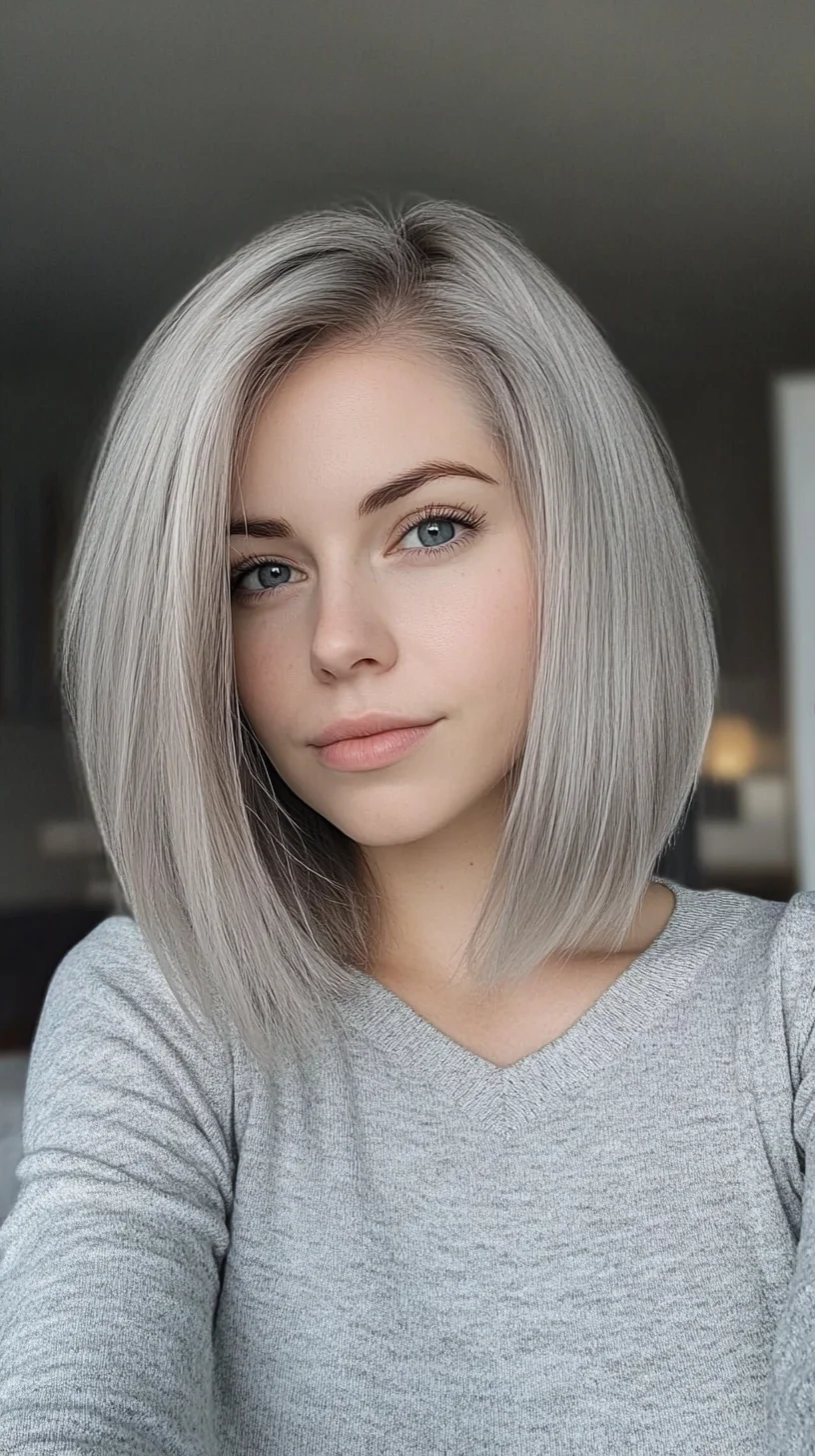 Sleek and Chic: The Modern Ash Blonde Bob for Effortless Elegance