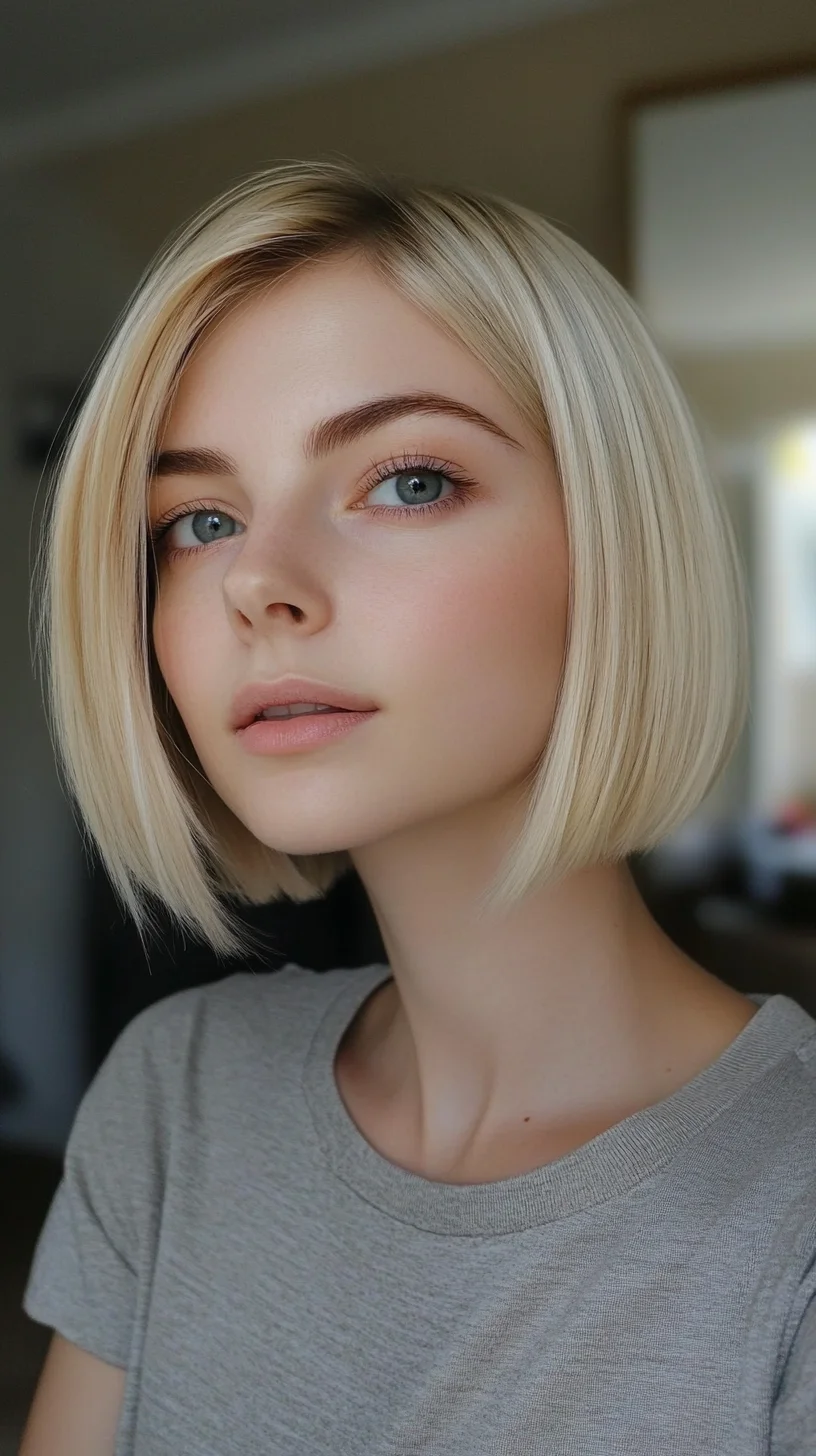 Sleek and Chic: The Modern Blunt Bob for Effortless Elegance