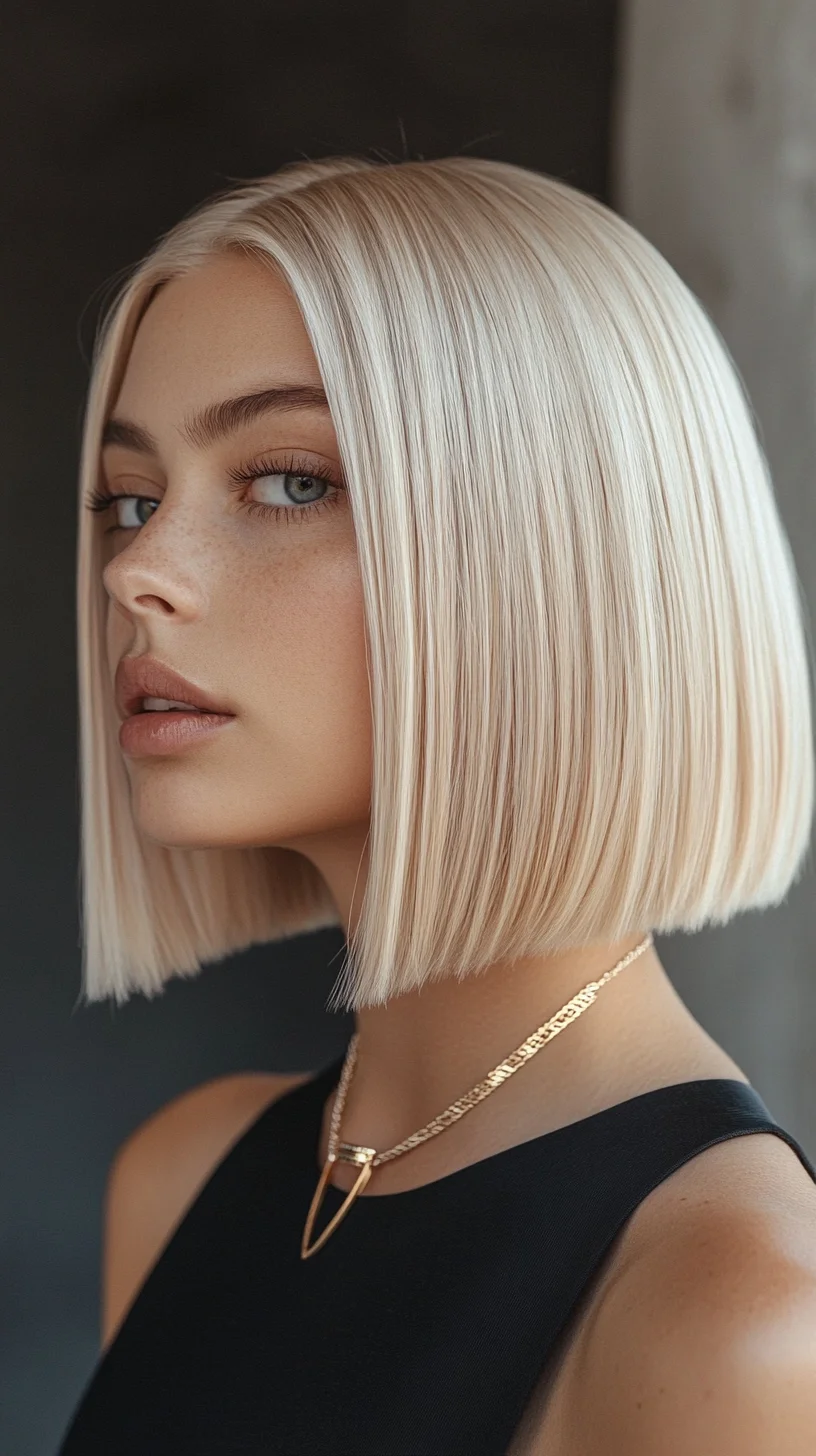 Sleek and Chic: The Modern Blunt Bob that Exudes Effortless Elegance