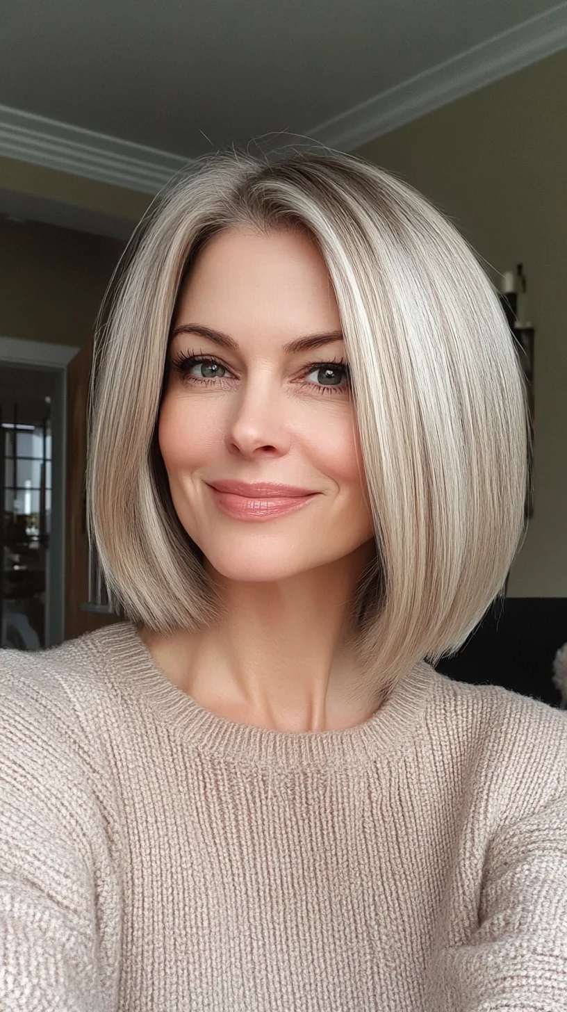 Sleek and Modern Blunt Bob: The Ultimate Low-Maintenance Chic Style