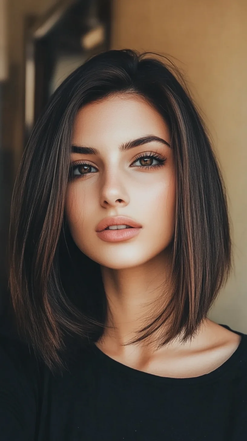 Sleek Lob: The Versatile Haircut That Flatters Every Face Shape