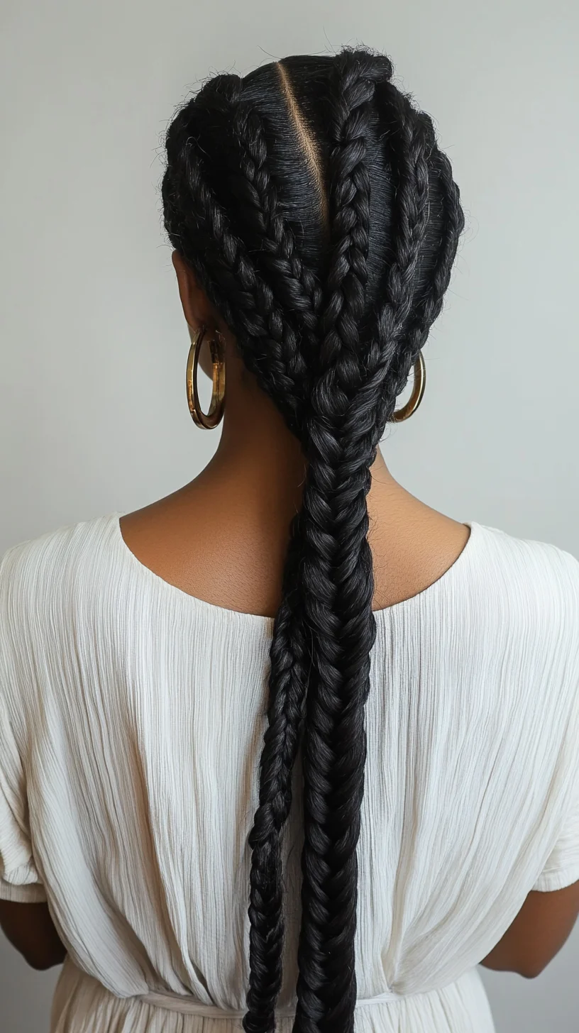 Sleek Triple Braids: A Modern Twist on Classic Elegance