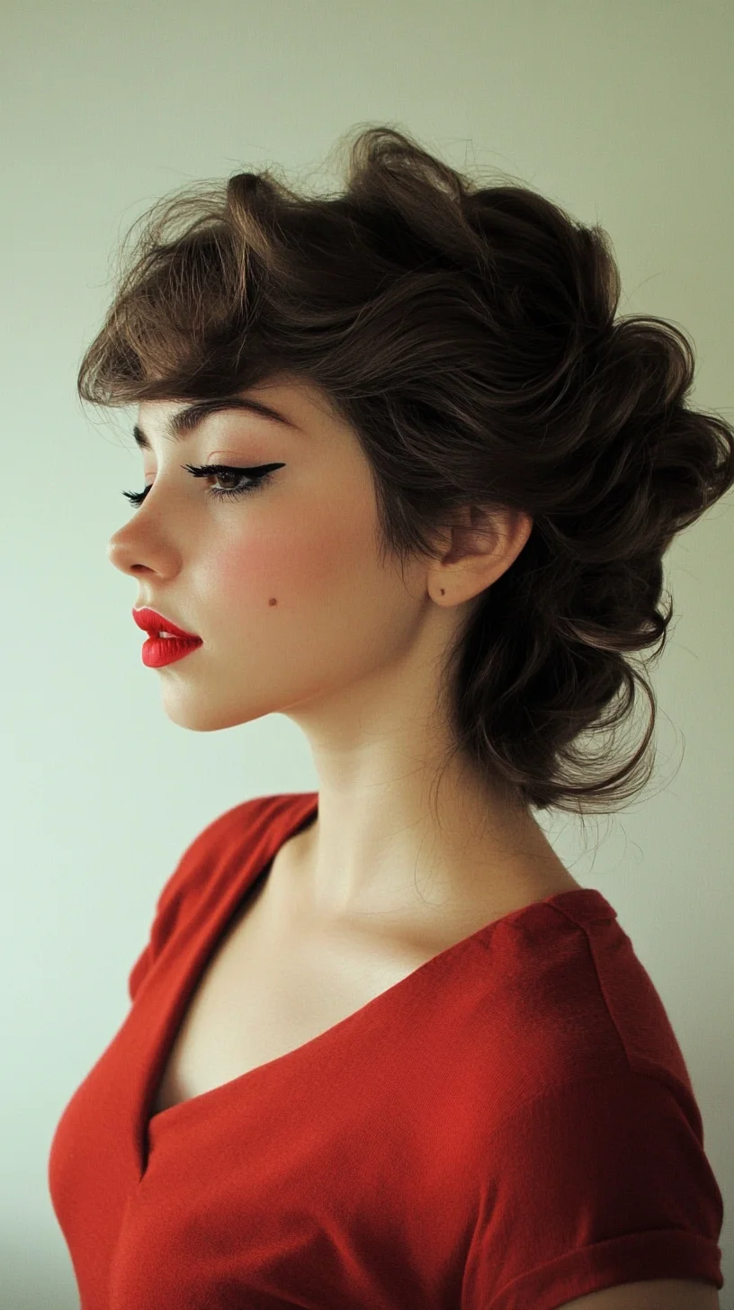 Vintage Glamour: Effortlessly Chic Retro Updo for Timeless Elegance